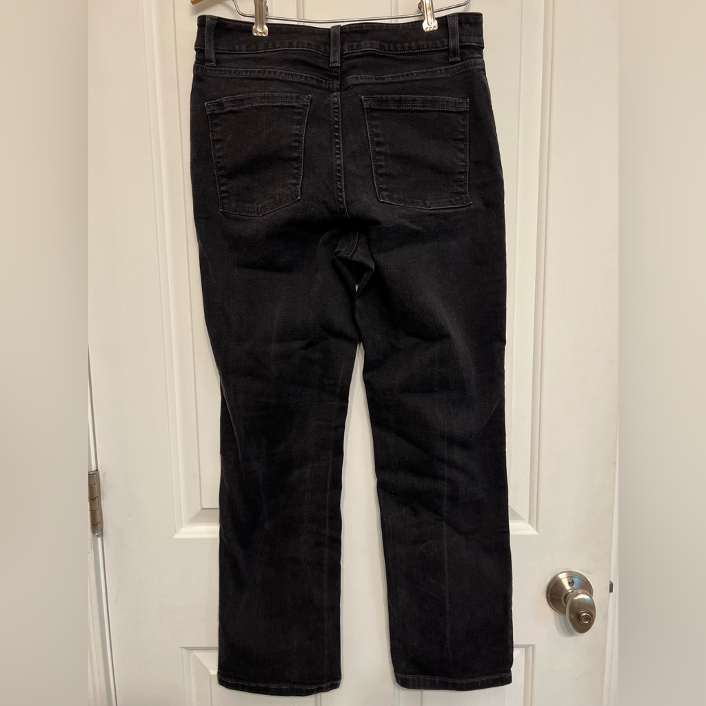 L. L. Bean Classic Fit Black Straight Leg Jeans Traditional Five Pocket